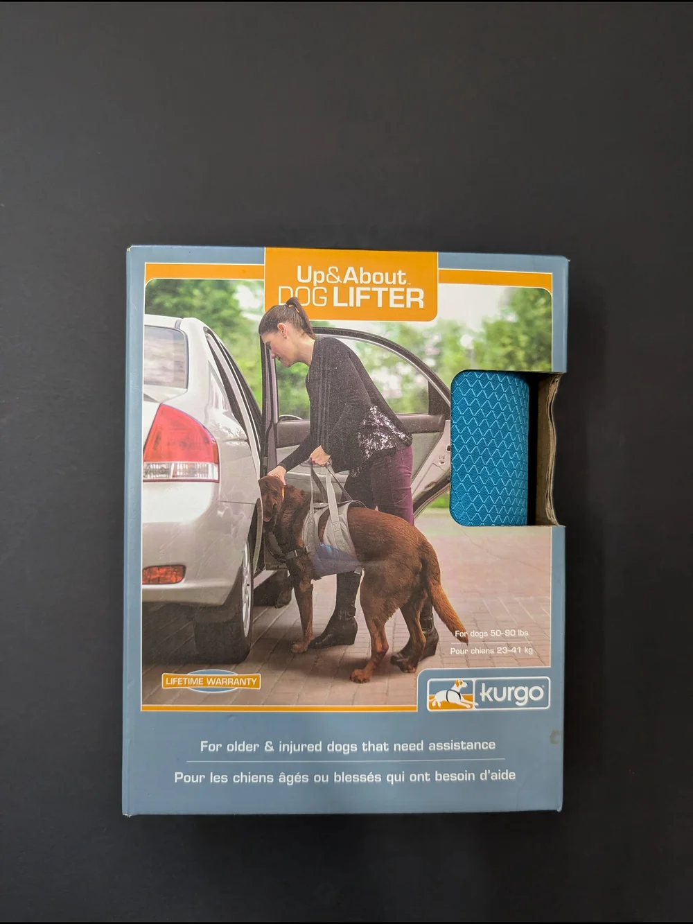 Kurgo Up & About Dog Lifter in Blue